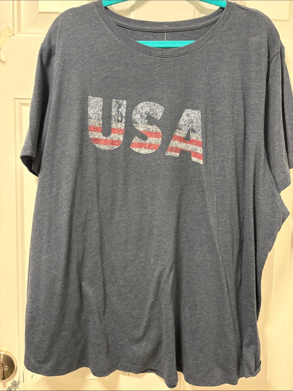 Maurices Men's Heather Navy USA Graphic Short Sleeve Tee